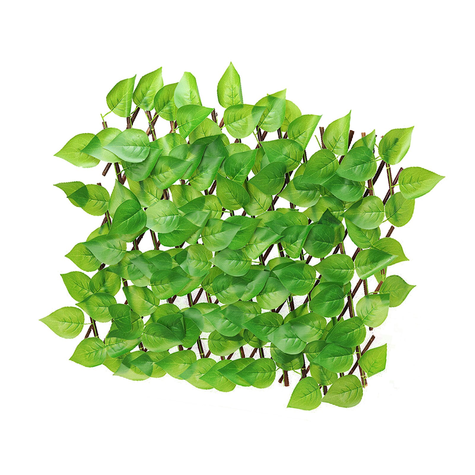 Retractable Artificial Garden Trellis Fence Expandable Faux Ivy Privacy Fence Wood Vines Climbing Frame Gardening Plant Decor