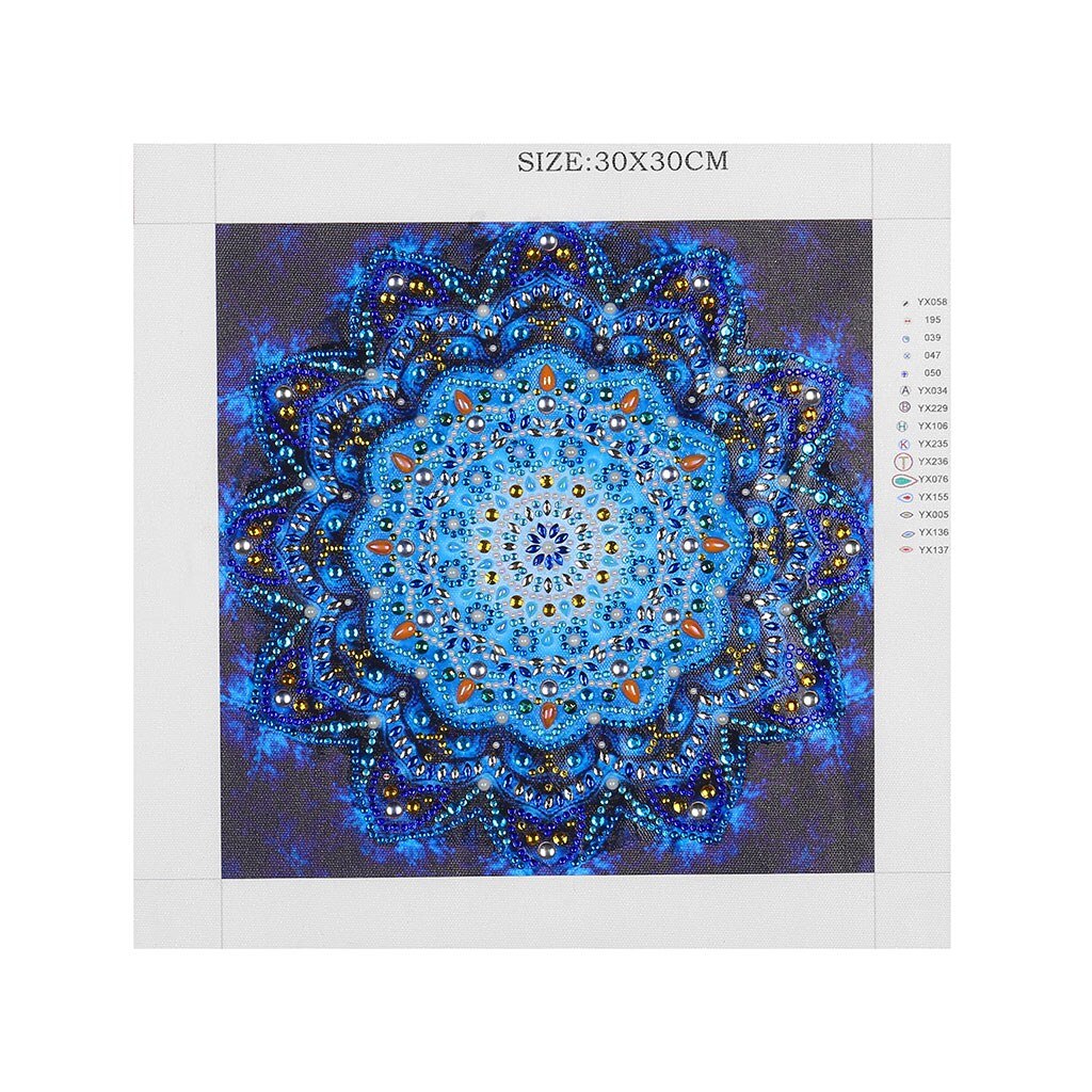 5D DIY Special Shaped Diamond Painting Mandala Kits DIY Diamond Art Paint Cross Stitch for Adults and Kids: DZ228