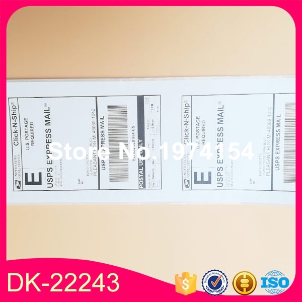 3 Refill Rolls Compatible DK-22243 Label 102mm*30.48M Continuous Compatible for Brother QL-1060 Label Printer White Paper DK2243
