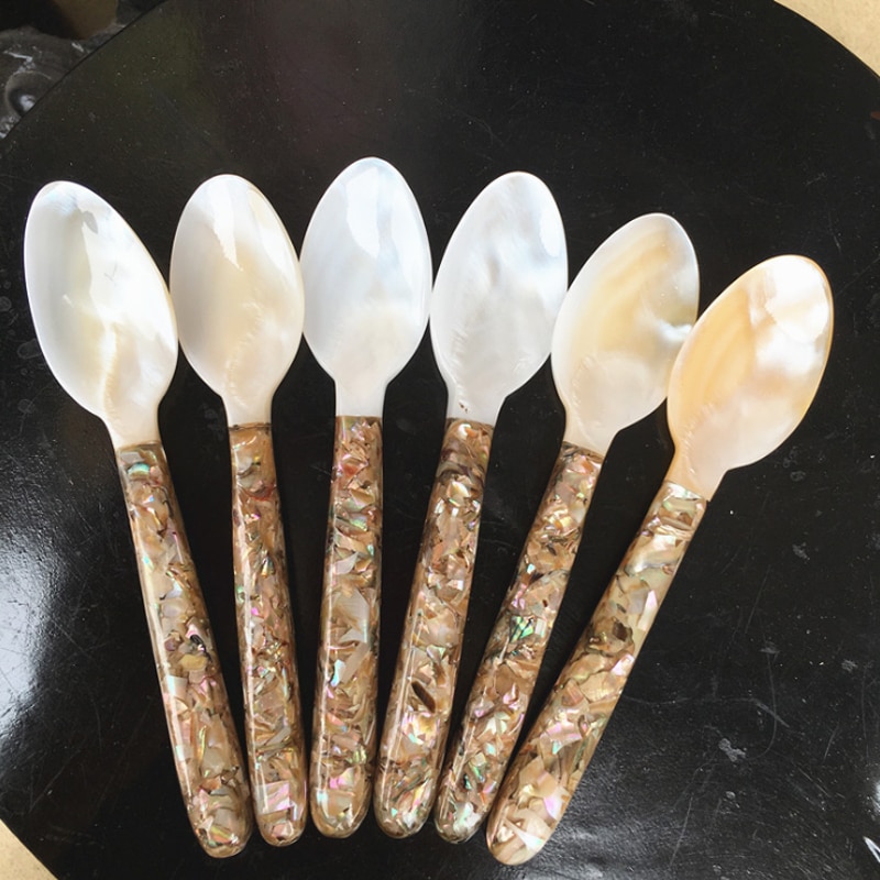 Deep sea shell spoon kitchen accessories shell small spoon fork children spoon tableware set Tablespoon