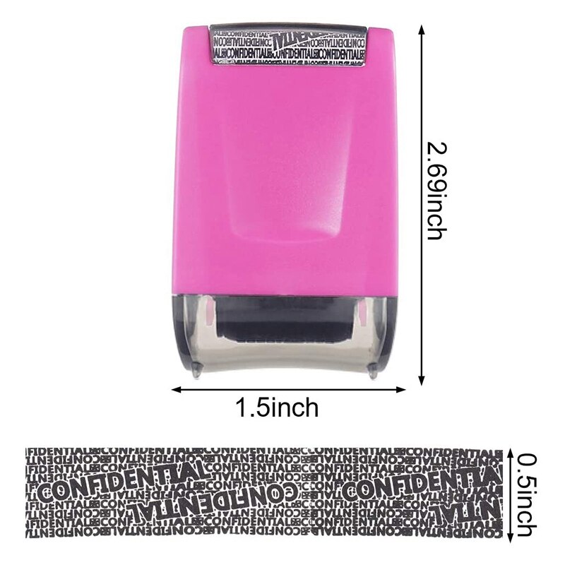 2 Stck Identität Prävention Diebstahl Stempel Identität Schutz Schutz Rolle Stempel Breite rollen Sicherheit Stempel