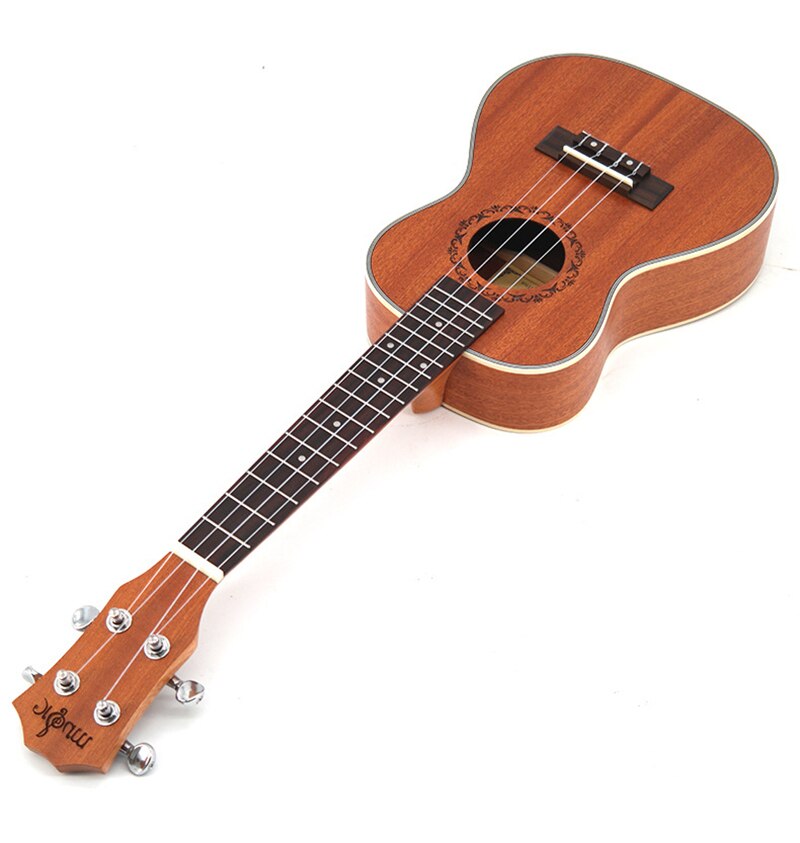 23" Ukulele 4 String Instruments Mini Hawaiian Guitar Rosewood Fretboard Sapele Electric Ukulele with Pickup EQ Uke Guitarra