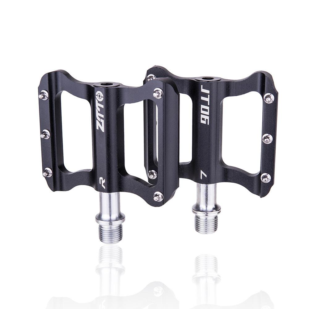 Bike Pedals Bicycle Pedals Spindle Universal Cycling Pedals Aluminium Alloy Lightweight Bike Pedals: black