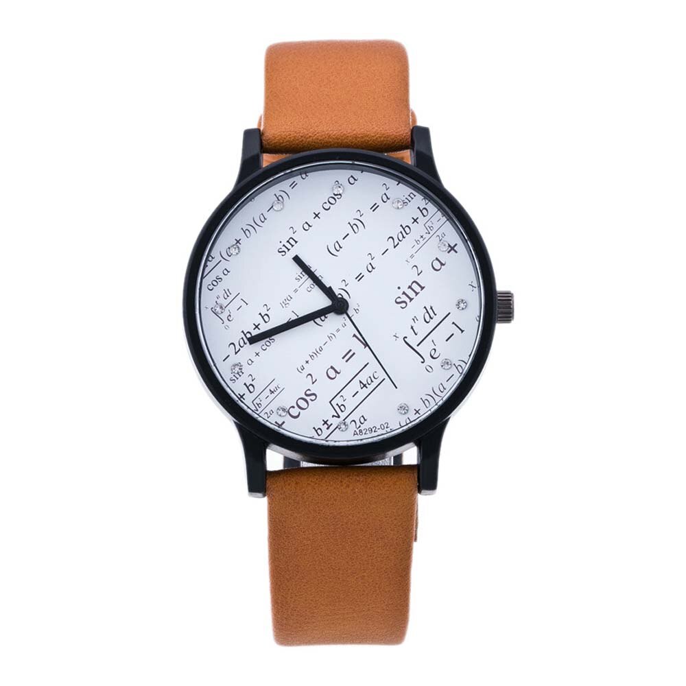 Wiskundige Mannen Horloge Geometry Elementen Student Horloge Trends Koppels Horloges Mode Persoonlijkheid Koppels Horloges