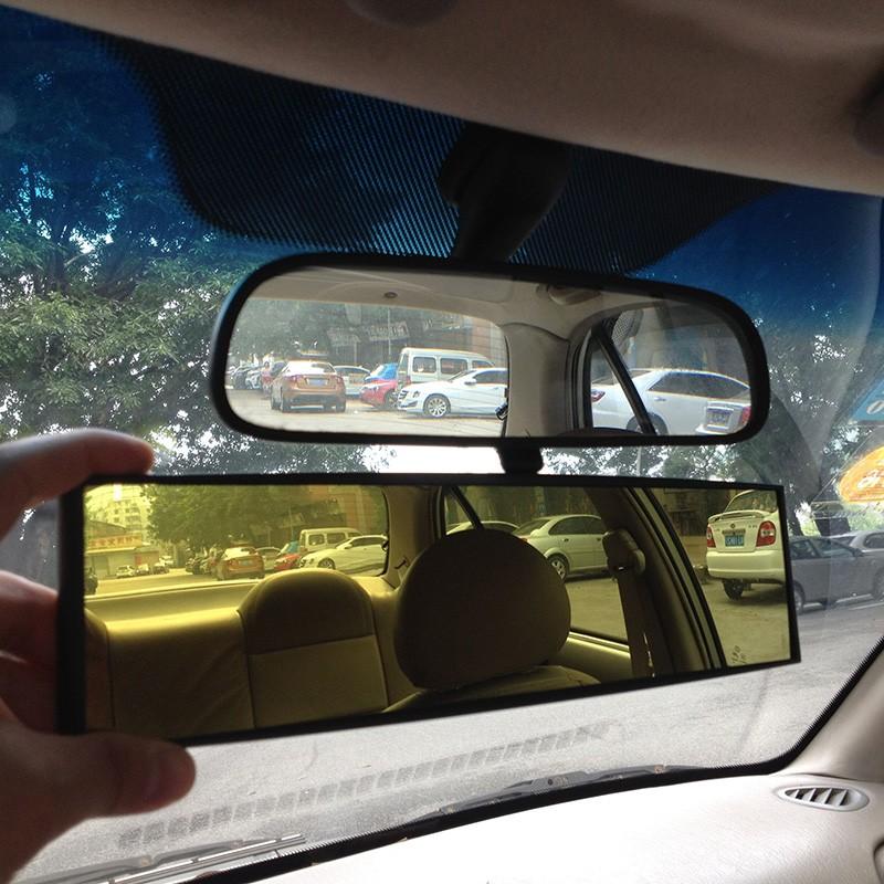 Antirefleks bil bakspejl buet overflade vidvinkel interiør baby bakspejle universal auto tilbehør 270mm