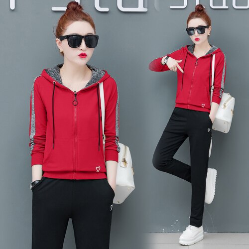 Casual Tracksuits Women Set Sportswear Clothing Women Set Loose Ensemble Femme 2 Piece Sets Womens Outfits