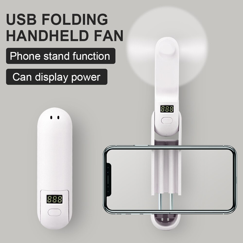 Bærbare genopladelige blæsere led lys mini luftkøler håndholdt ventilator rejse udendørs hjemmekontor køle klimaanlæg