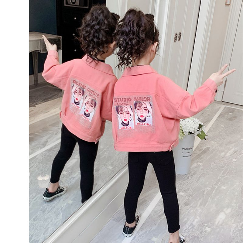 Abrigo vaquero para chicas chaqueta para niños, bonito , ropa vaquera para niños, ropa de adolescentes, de 8 a 12, TZ484