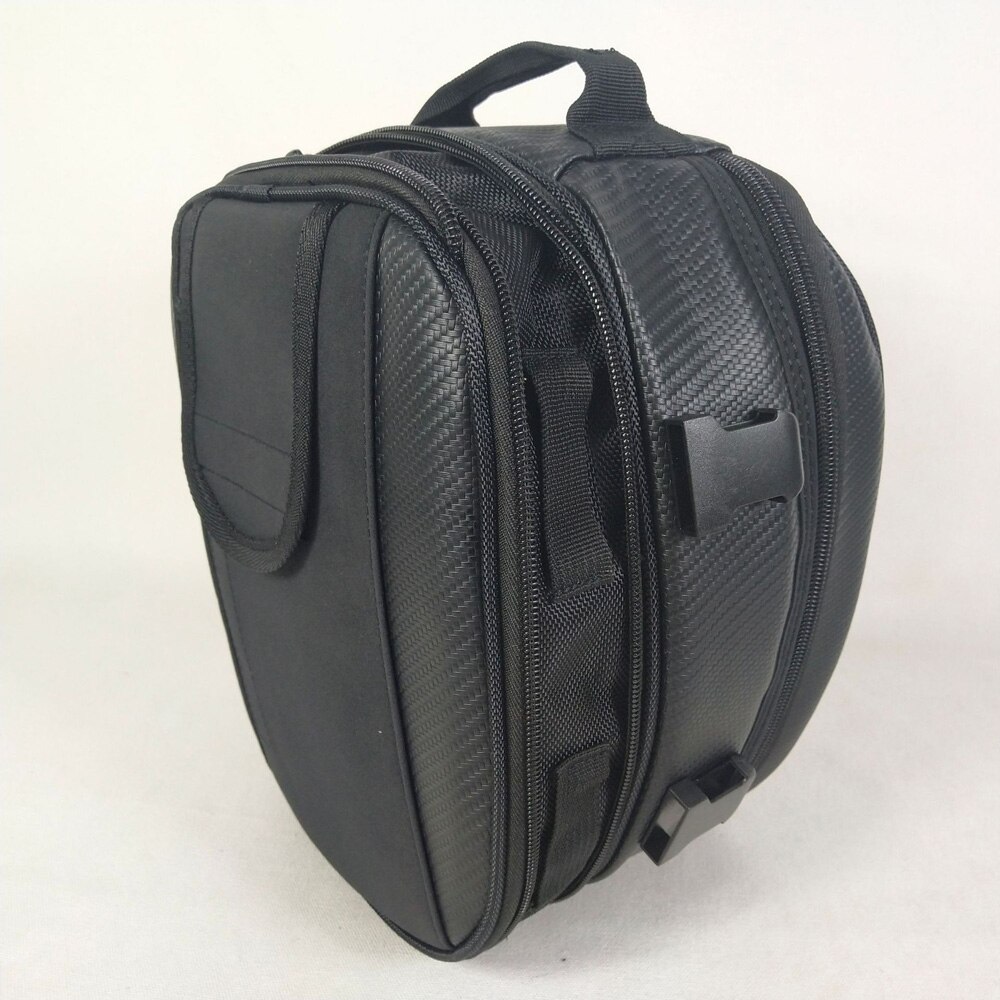 Bolsa de asiento de tela Oxford 30x24x8-15CM 1 ud. Organizador negro de repuesto para motocicleta