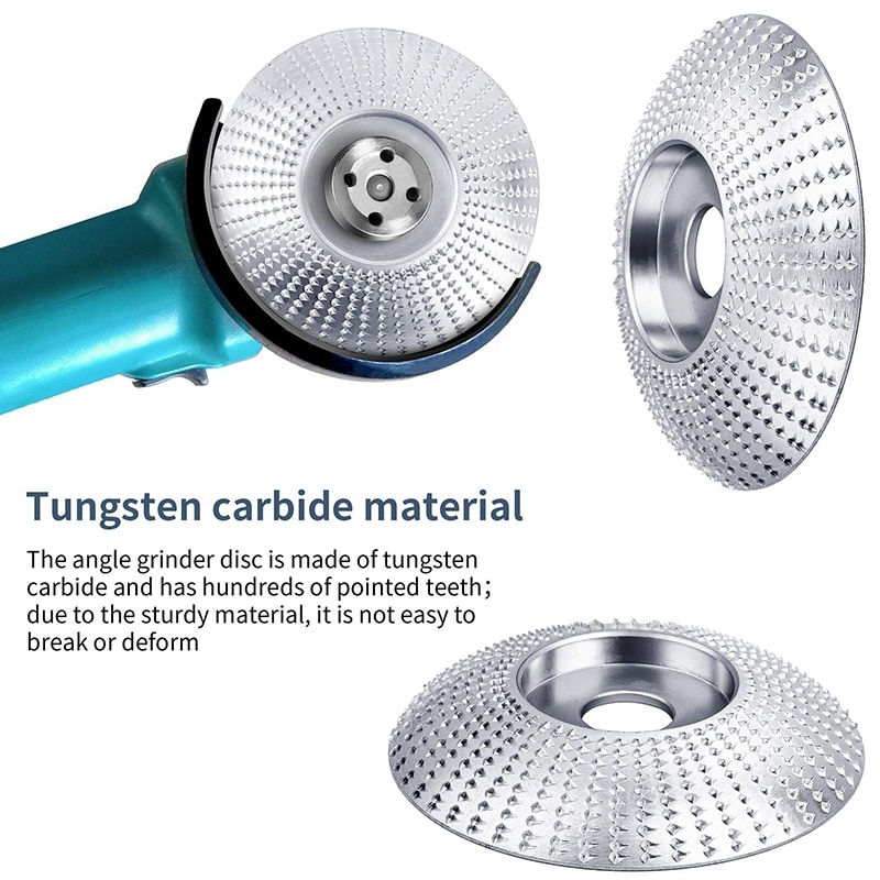 4 Stuks Hoek Grinder Hout Slijpschijf 12 Tanden Hout Polijsten Vormgeven Disc Hout Slijpschijf Voor Hout Snijden