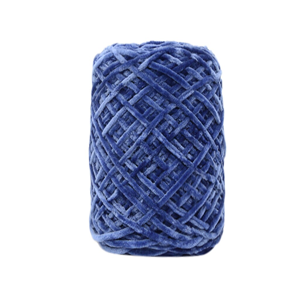 100g or velours itinérant écharpe tricoté à la main laine fil épaisseur chapeau ménage tricot peigné doux bébé fil Crochet # R5: C