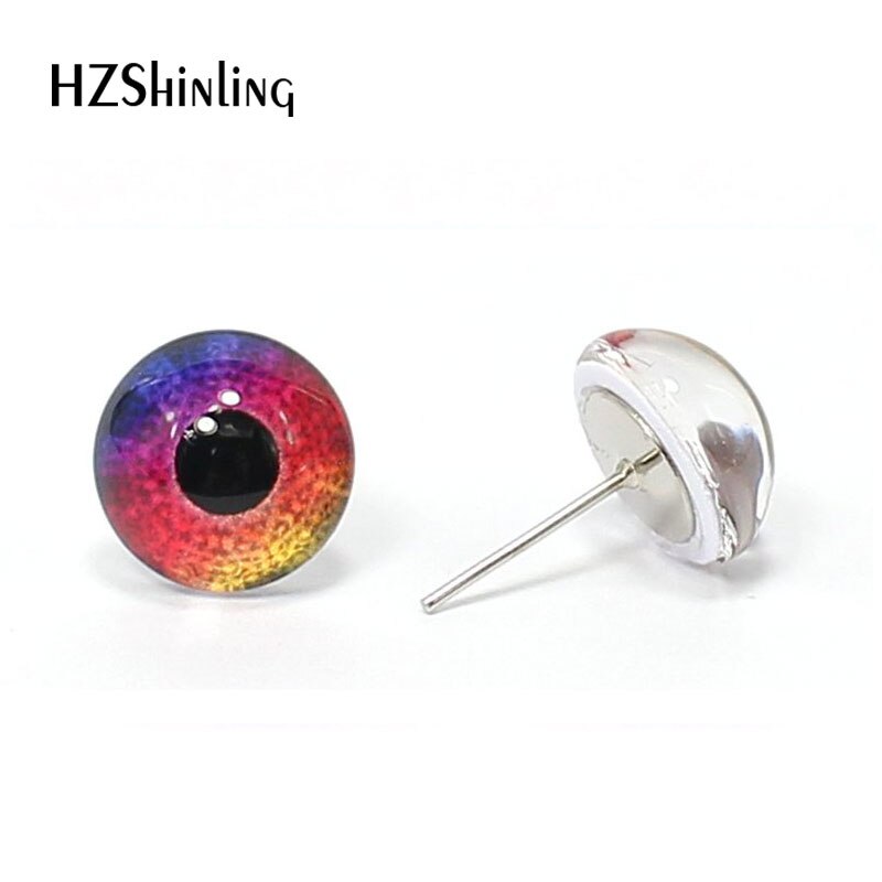 3 par 12mm håndlavede runde glas øjne drage monster øjne glas cabochons diy dyr kæledyr dukke legetøj øjne tilbehør: Ee040
