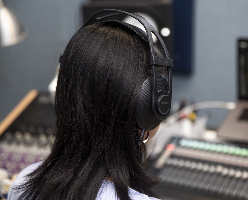 BOYA BY-HP2 3m Monitor Headphone Over-Ear headset 3.5mm &amp; 6.35mm output for filmmaking DJ podcasting interview