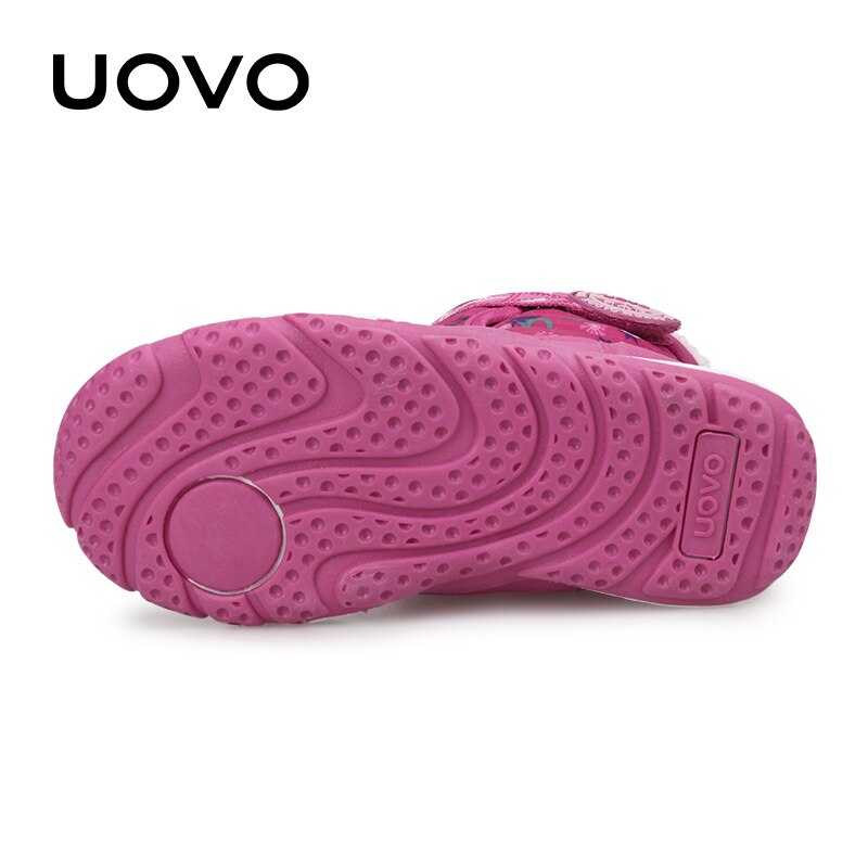 Uvo – bottes d&#39;hiver pour enfants, chaussures chaudes de neige à la en peluche pour garçons et filles, taille #28-36,