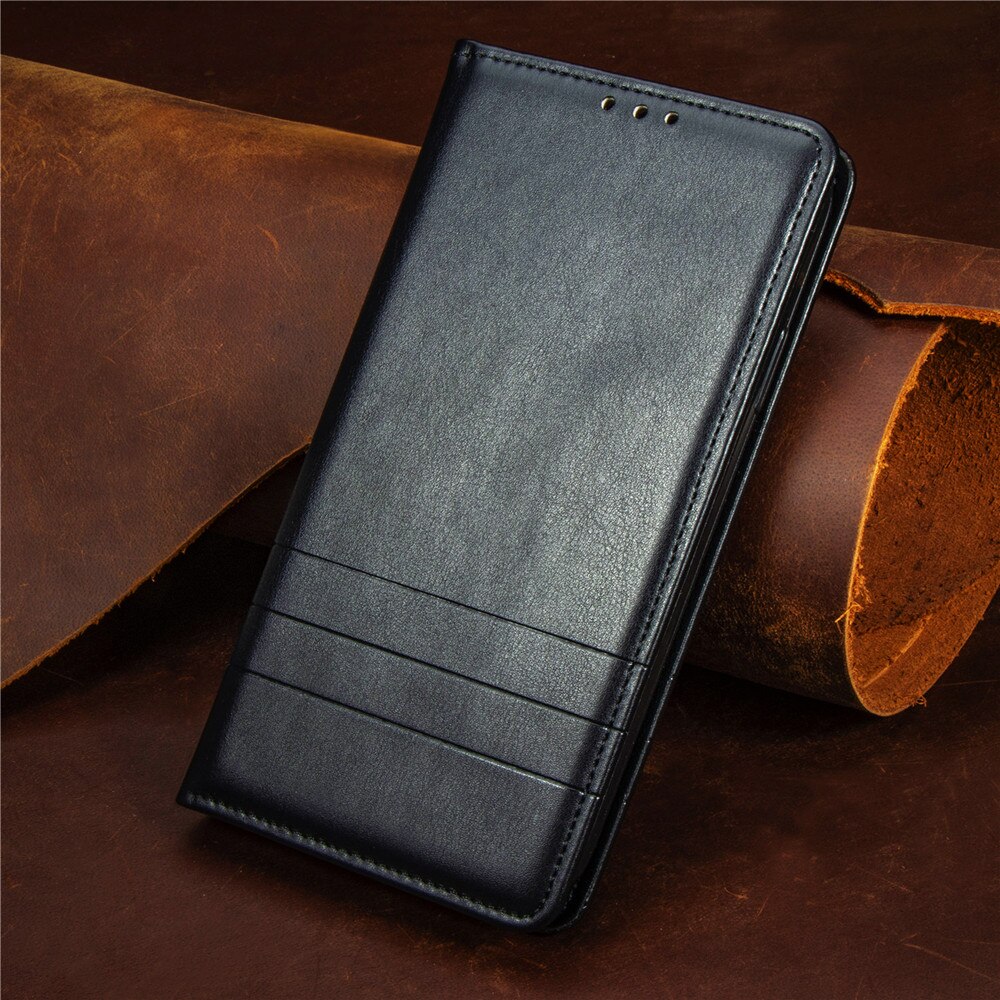 For Huawei Y9 case cover Flip Magnetic Closure Book cover For Huawei Y9 Y92018 case 5.93" Fundas Coque phones Pouch: Black