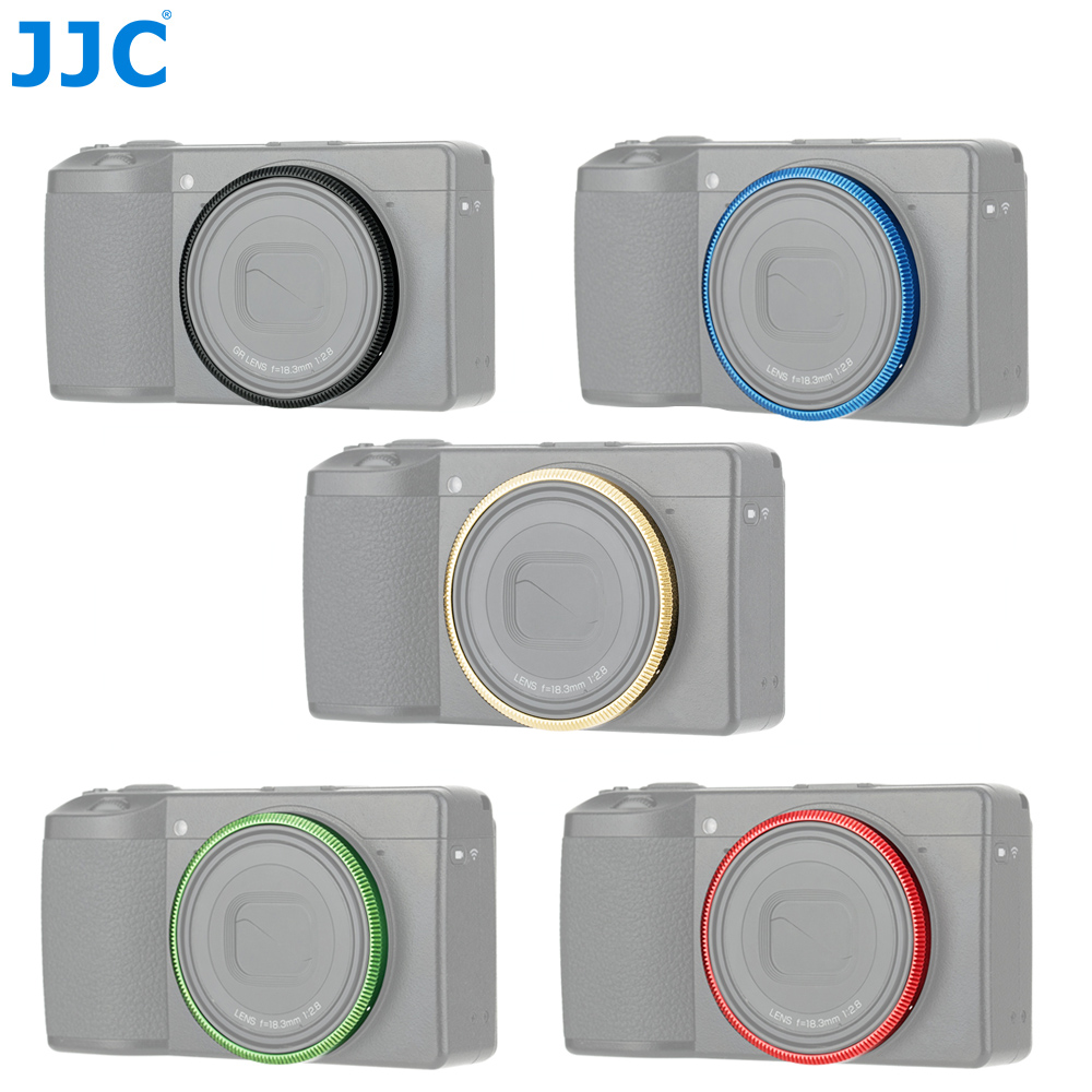 Jjc holdbar aluminium linsering til ricoh gr iii griii  gr3 kamera erstatter ricoh gn -1 linsedekoration ringhætte