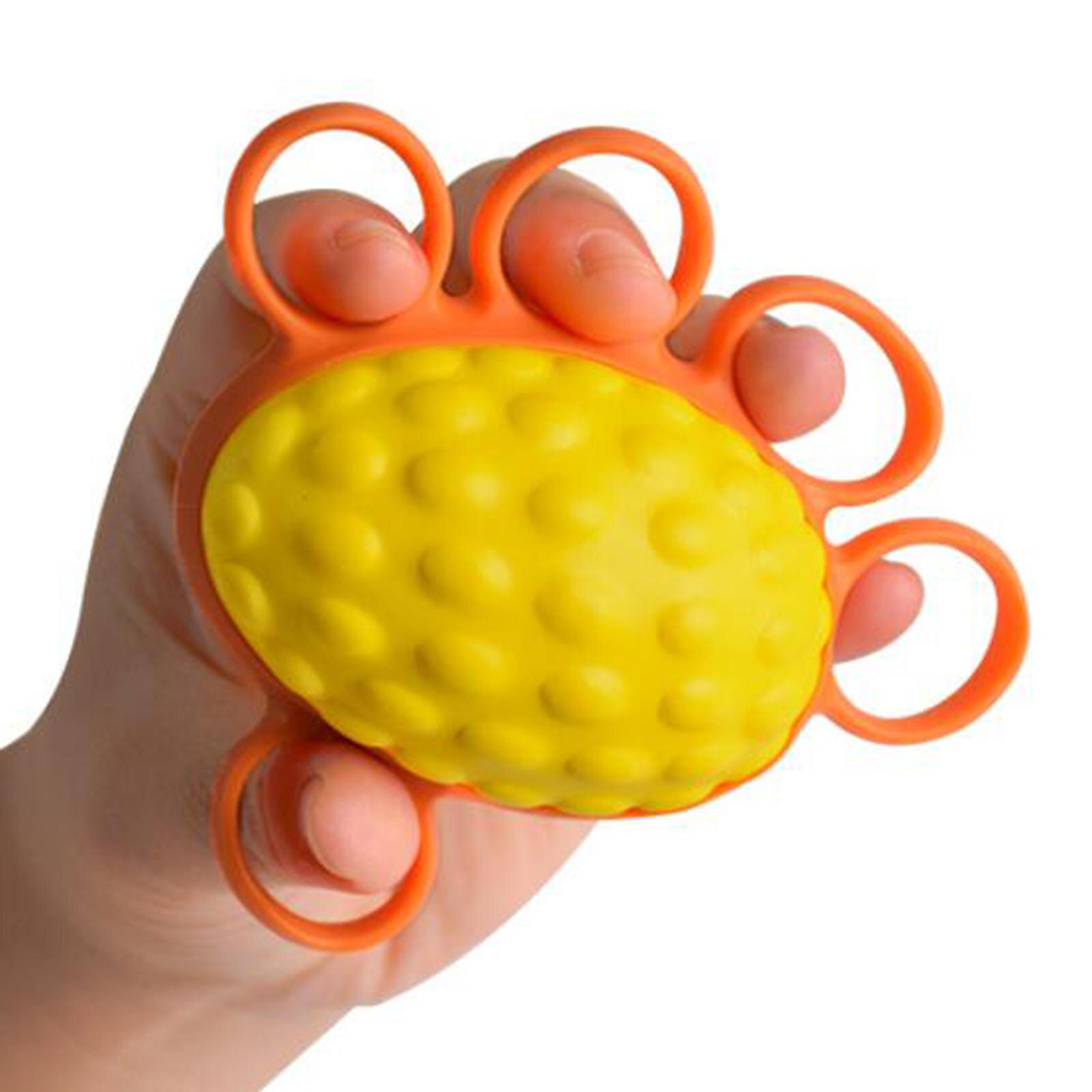 Hand Grip Ball Flexibility Exerciser Strength Trainer Squeeze for Home Climbers Elderly: with five finger