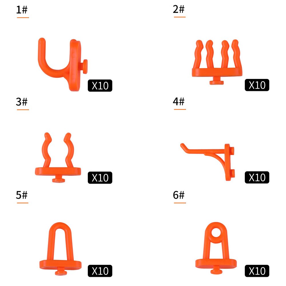 10pcs Plastic Wall-Mounted Hanging Board Hardware Tools Hanging Hole Plate Hook Parts Storage Box Garage Unit Shelf Tool Holder