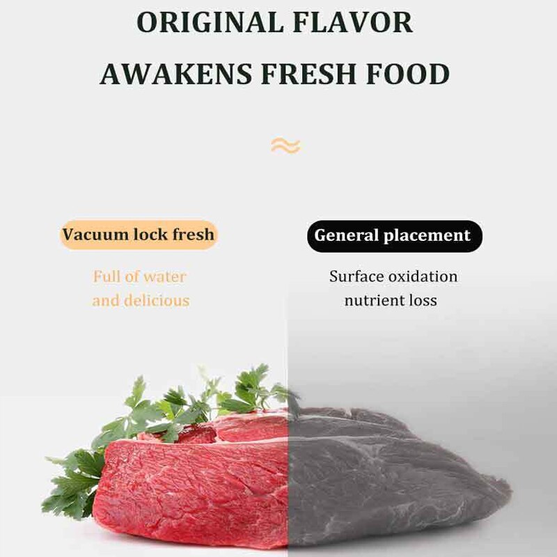 Food Vacuum Sealer Verpakking Rolls Vacuüm Zakken Voor Keuken Opslag Vacuüm Verpakking Machine Naadlasmachines Huishoudelijke Hotsale