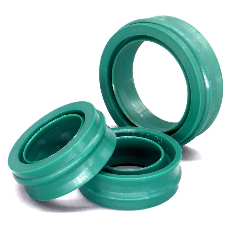 EU Type Green Oil Seal Pneumatic Cylinder Piston Rod Bidirectional Rotary Shaft PU Polyurethane Dust Seal