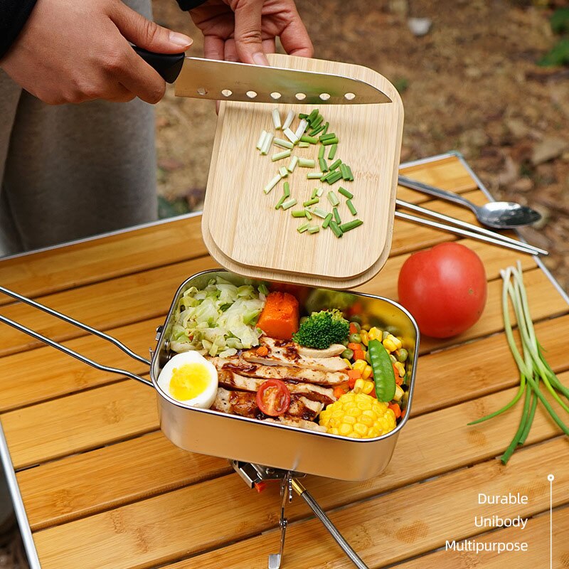 Stainless Steel Insulated Lunch Box Bento Box Outdoor School Office Worker Microwave Heating Lunch Container Food Storage Box