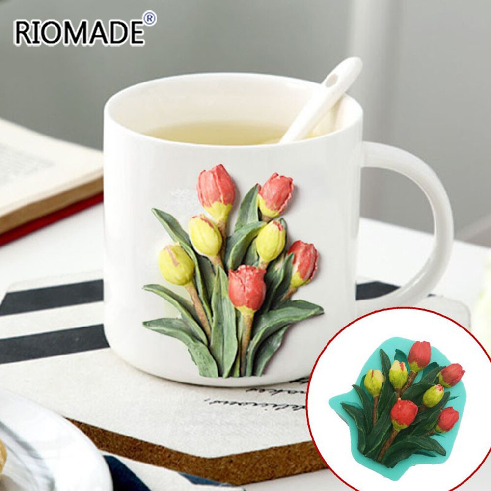 11 Models Flowers Shape Silicone Fondant Mold Sunflower Rose Carnation Flower Molds Cake Decorating Tools Dessert Baking Mould