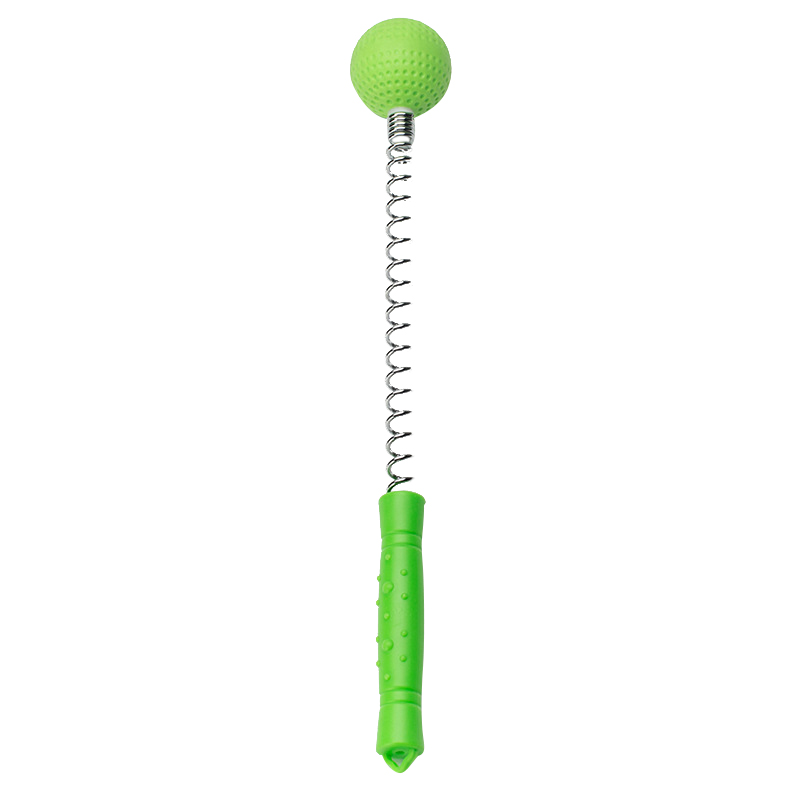 Spring Ball Massager Manual Beat Hammer Body Massage Relieve Fatigue for Back Shoulder Leg SN: Green