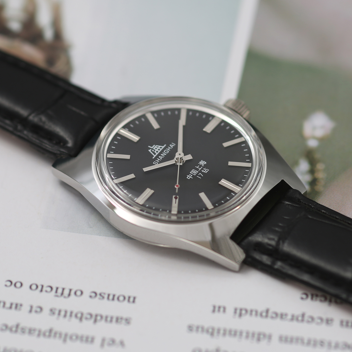 Shanghai 7120 mechanische Uhr mit Handaufzug für Herren, 36 mm, Retro-Business-Uhr, klassischer, schlichter Look