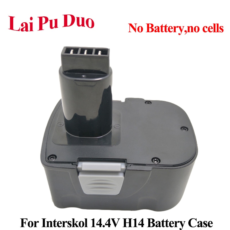 Voor Interskol H14 14.4 V Ni-CD Plastic Case (Geen batterij Geen cellen) DA-13/14.4E Power Tool Batterij Shell Cover