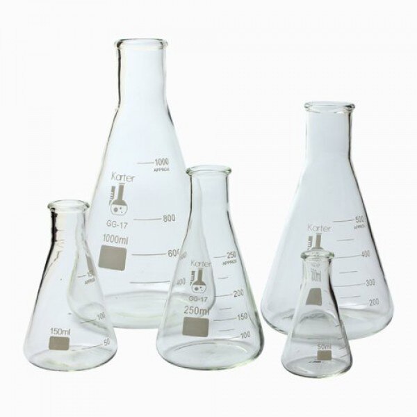 Erlenmeyer Glas Smalle Hals 2000 Ml