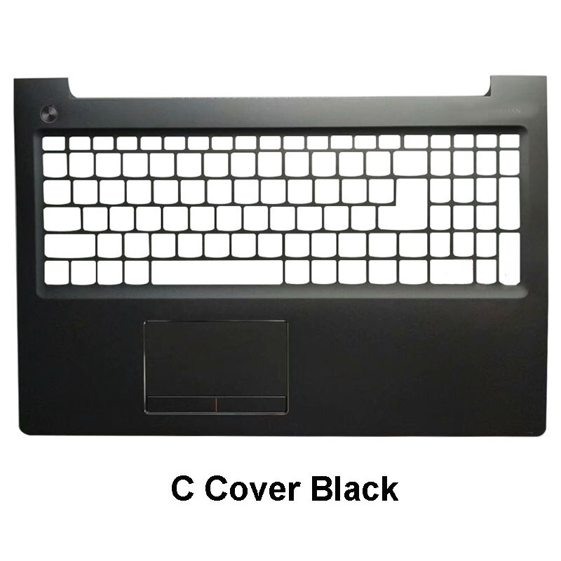 Nowość w lenovo ideapad 310-15 310-15ISK 310-15ABR 510-15 510-15ISK 510-15IKB podpórka na laptopa wielkie etui/dolna obudowa srebrny czarny: C pokrywa czarny