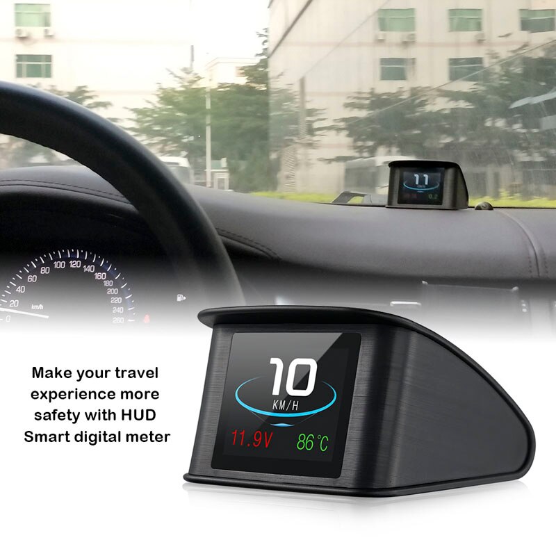P10 Universal Car HUD Head Up Display, Car OBD2 Smart Digital