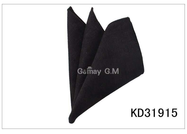Solid Cotton Pocket Square For Men Suits Hanky Mens Handkerchiefs Casual Suit Square Handkerchief Towels For Party Scarves: KD31915