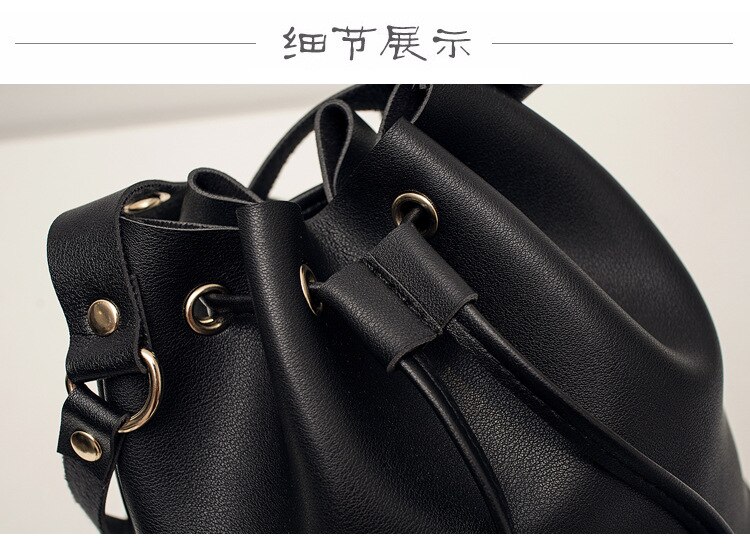 Kleine pu leren bucket bags voor vrouwen, stevige crossbody tassen met kwastjes, reistassen en handtassen voor dames, schoudertassen voor dames