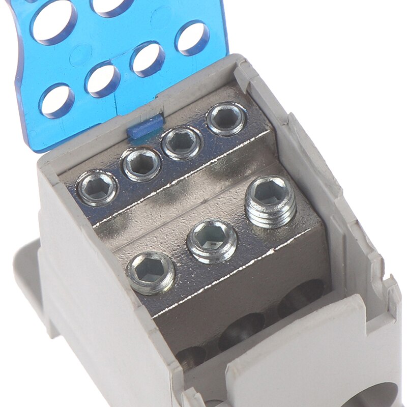 1PC Din Rail Terminal Junction Box One In Several Out Power Distribution Block Box Universal Electric Wire Connector