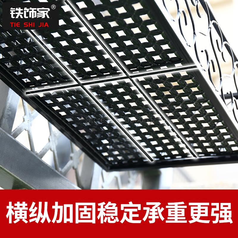 Balcony Flower Rack Hanging Iron Flower Rack Household Guardrail Flower Pot Hanging Rack Multi-meat Balustrade Flower Rack Indoo