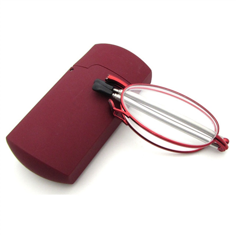 Opvouwbare Leesbril Vrouwen Mini Draagbare Metalen Vouwen Lezen Brillen Mannen Eyewear Verziendheid 1.0 1.5 2.0 2.5 3.0