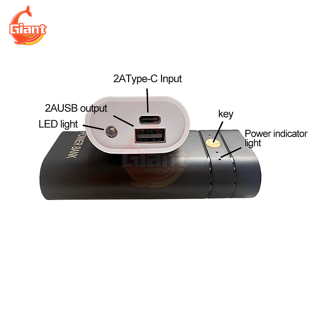 2X18650 Batterij Oplader Case USB Power Bank Case Kit DIY Snel Opladen Power Bank Shell Case Box Draagbare Lading opbergdoos