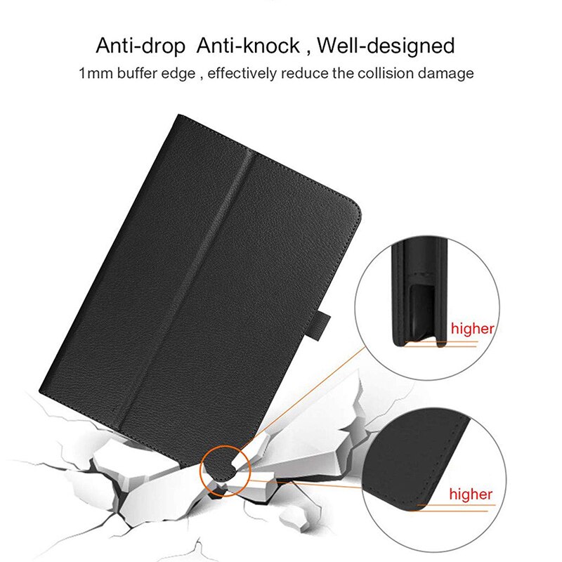 Til samsung galaxy tab  s6 lite 10.4 p610 sm-p610 p615 etui cover tablet shell beskyttende etui+ pen+film