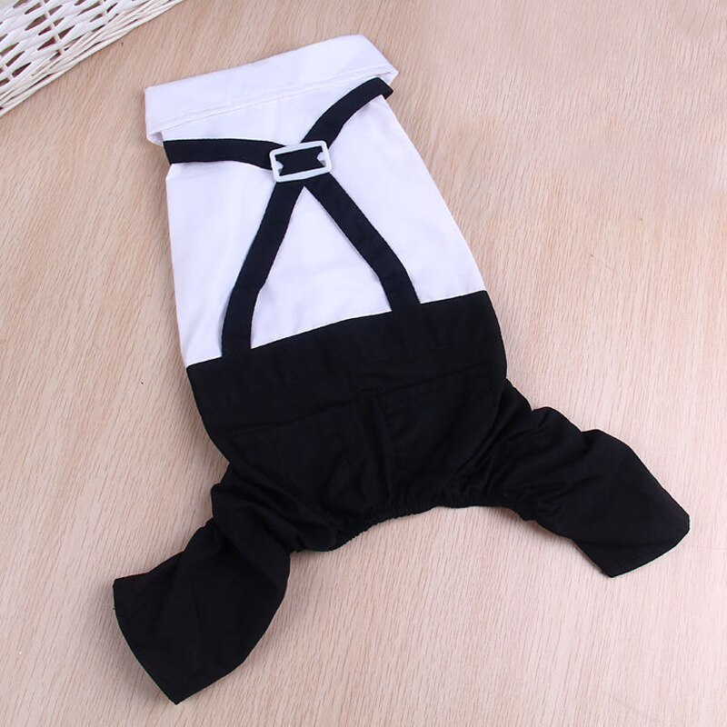 Traje de boda para perros, camisa Formal para corbatín para perros pequeños, esmoquin, Mono para mascotas, disfraz de Halloween y Navidad para gatos