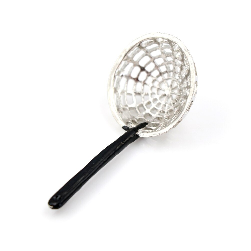 Kitchen 1:12 Length 5cm Micro Metal Colander Doll house MiniatureKitchen Decor Simulation Toy