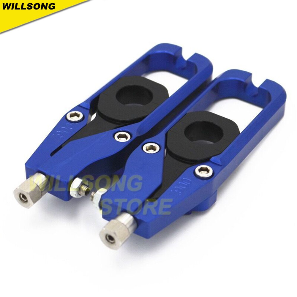 Chain Richter Regulator Spanner Fastener Achterbrug Slider Voor Kawasaki Z900 ZR900 Motorfiets Accessoires Onderdelen Stand Ondersteuning: Blue