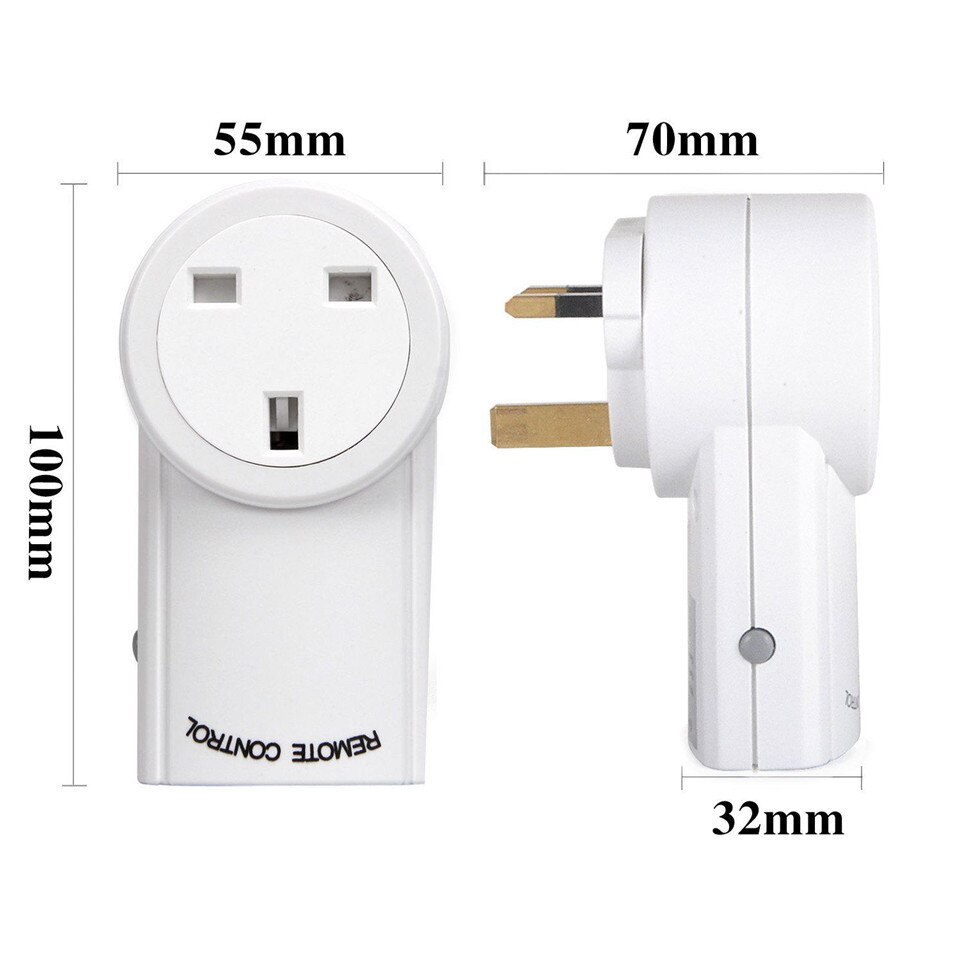 UK Wireless Outlet Remote Control Socket Light Switches House Power Outlet Light Switch Socket +Remote UK Connector Plug DC 12V