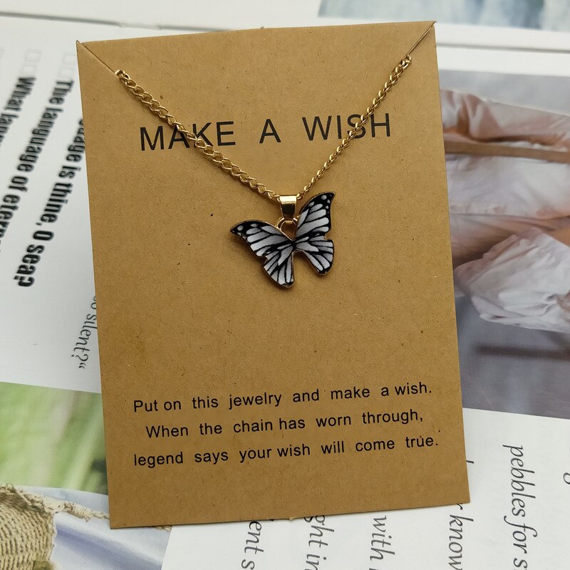 Women Necklace Blue Purple Color Pendant Popular Neck Jewelry For Friend Delicated Necklace: GB