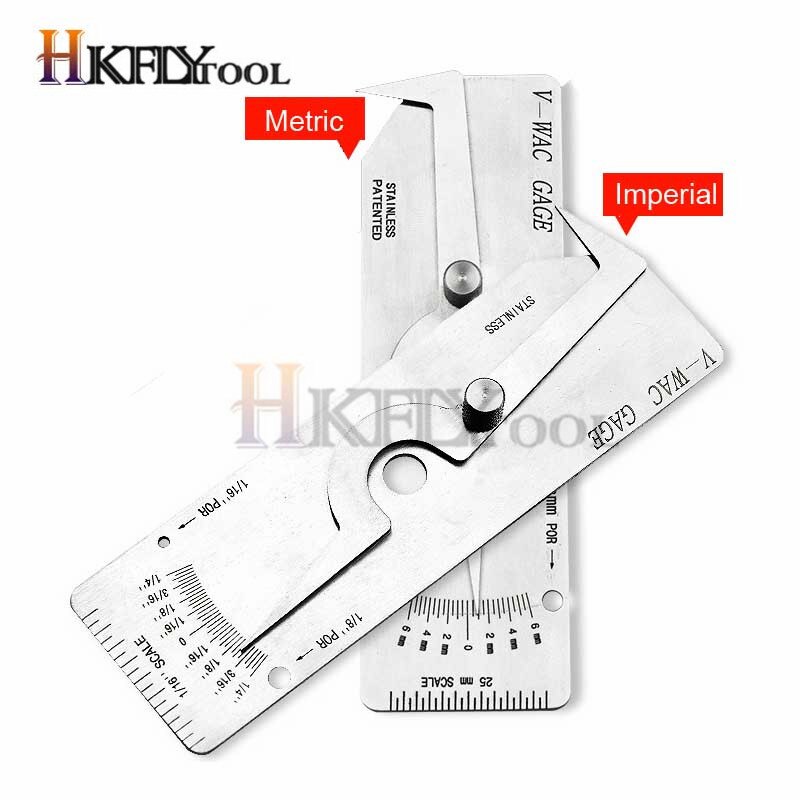 V-WAC Gage V WAC Single Weld Gage Welding Gauge V-WAC Biting Edge Welding Gauge inch Single Weld Gage