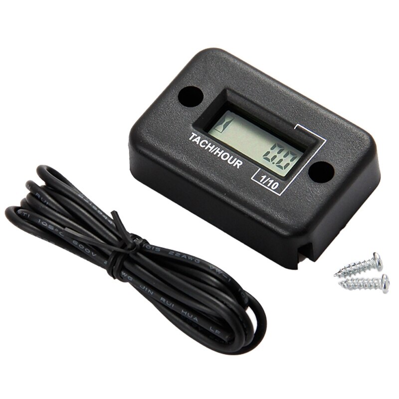 Tacómetro inductivo Digital RPM tacómetro medidor de horas tacómetro 2/4 tiempos para motos acuáticas montacargas camión Dirt Bike HM012: Default Title