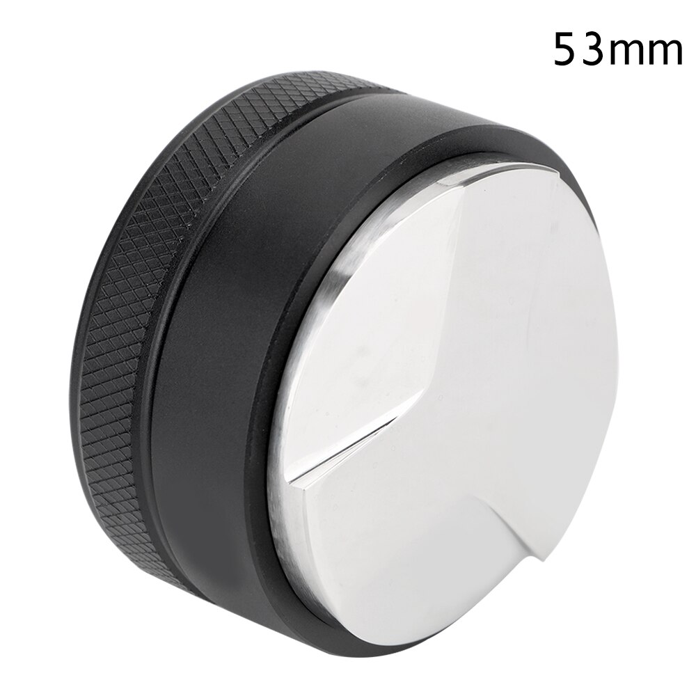 51/53/58mm 304 Acero inoxidable distribuidor de café Gadgets Accesorios de café Espresso Tampers de mano: Black 53mm