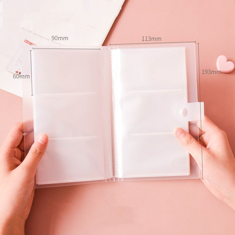 1PC 18*11cm 240 Pockets Credit Card Case Visit Name Photo Card Holder School Office Supplies
