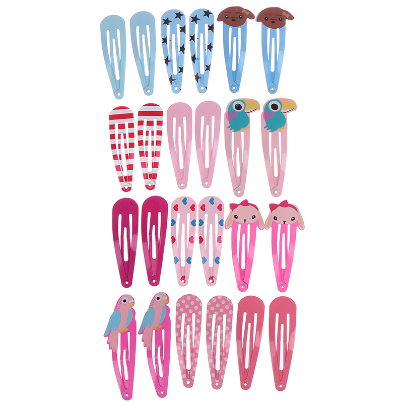 6PCS Candy Kleur Mooie Cartoon Dieren Type Metalen Meisjes Haarspelden Haar Clip Kinderen Hoofddeksels Kinderen Accessoires Baby BB Clips