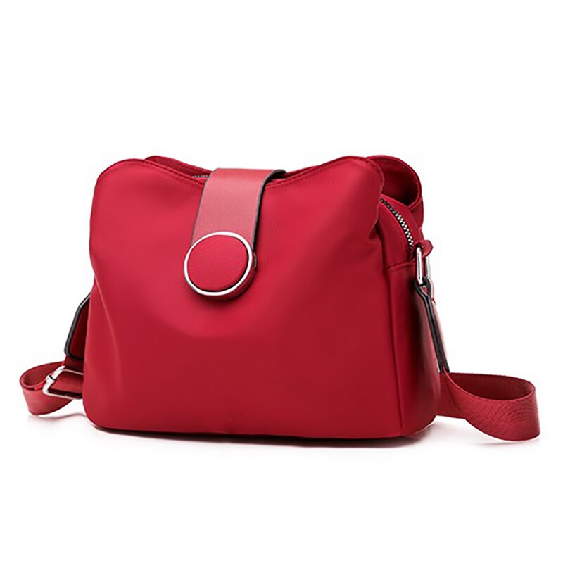 Dametaske sommer super stilfulde håndtasker kvinder tasker kvinde messenger skulder crossbody taske super sælger: Rødvin